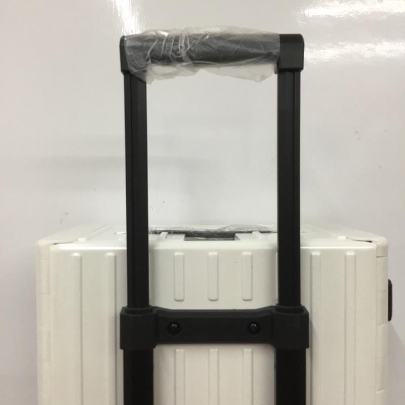 アンドフラット &.FLAT スーツケース、トランク スーツケース、トランク FL14-00001 折りたたみ ハードキャリーバッグ キャリーケース 箱有 ロゴ、文字 白 / ホワイト / メンズ USED 古着 中古 10137503