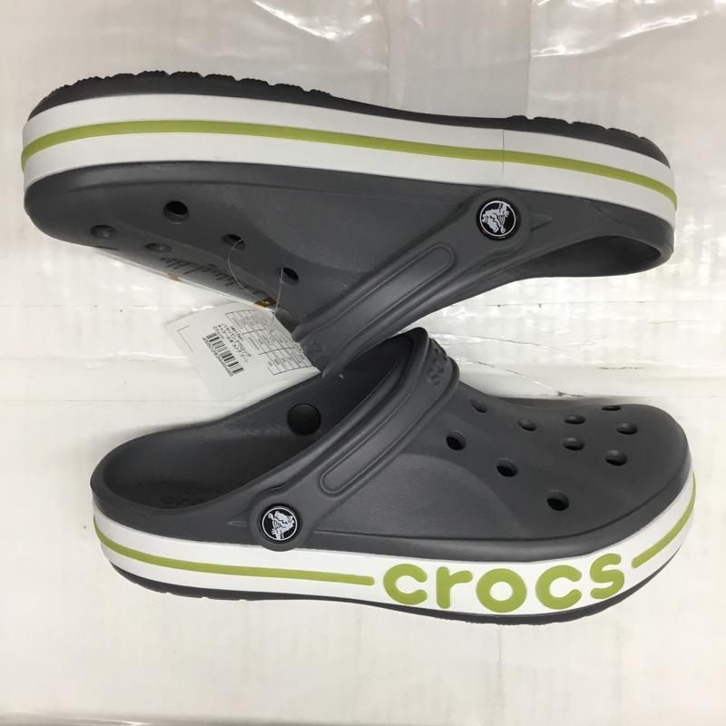 クロックス crocs サンダル サンダル 205089-0A3 Bayaband Clog バヤバンド クロッグ 25cm 25.0cm ロゴ、文字 灰 / グレー / X 白 / ホワイト / X 薄緑 / ライトグリーン / メンズ USED 古着 中古 10111538