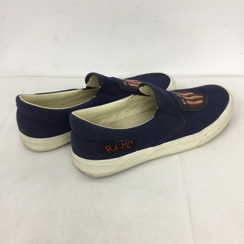 ポロラルフローレン POLO RALPH LAUREN スリッポン スリッポン 9.5D ロゴ、文字 紺 / ネイビー / メンズ USED 古着 中古 10131035