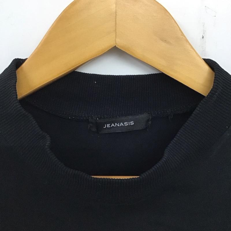 ジーナシス JEANASIS Tシャツ 半袖 FREE 無地 黒 / ブラック / レディース USED 古着 中古 10134600