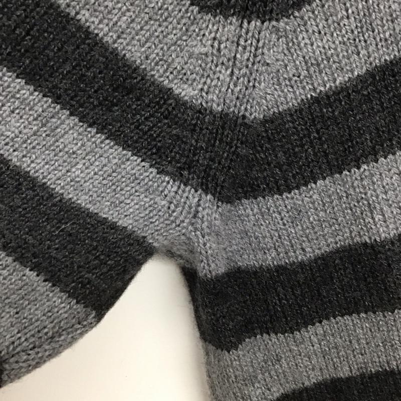 パタゴニア patagonia ニット、セーター 長袖 長袖ニットカットソー クルーネック セーター XL ボーダー柄 灰 / グレー / メンズ USED 古着 中古 10129812