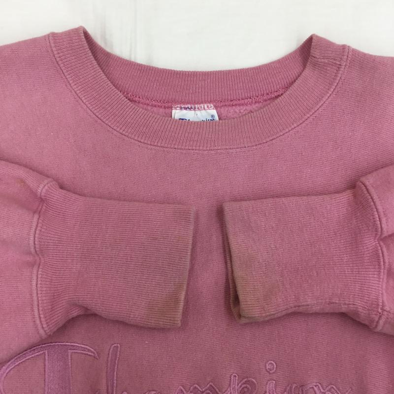 チャンピオン Champion トレーナー 長袖 REVERSE WEAVE USA製 L ロゴ、文字 桃 / ピンク / メンズ USED 古着 中古 10135945