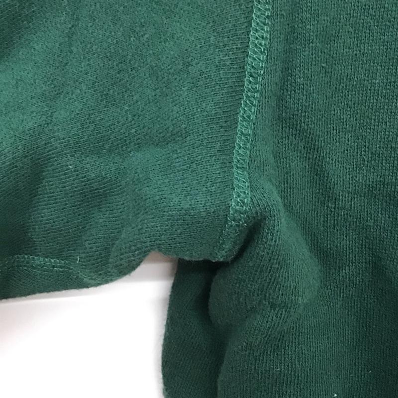 ヘルスニット Healthknit トレーナー 長袖 長袖スウェット ジップカラーネック スウェットカットソー L 無地 緑 / グリーン / メンズ USED 古着 中古 10132695