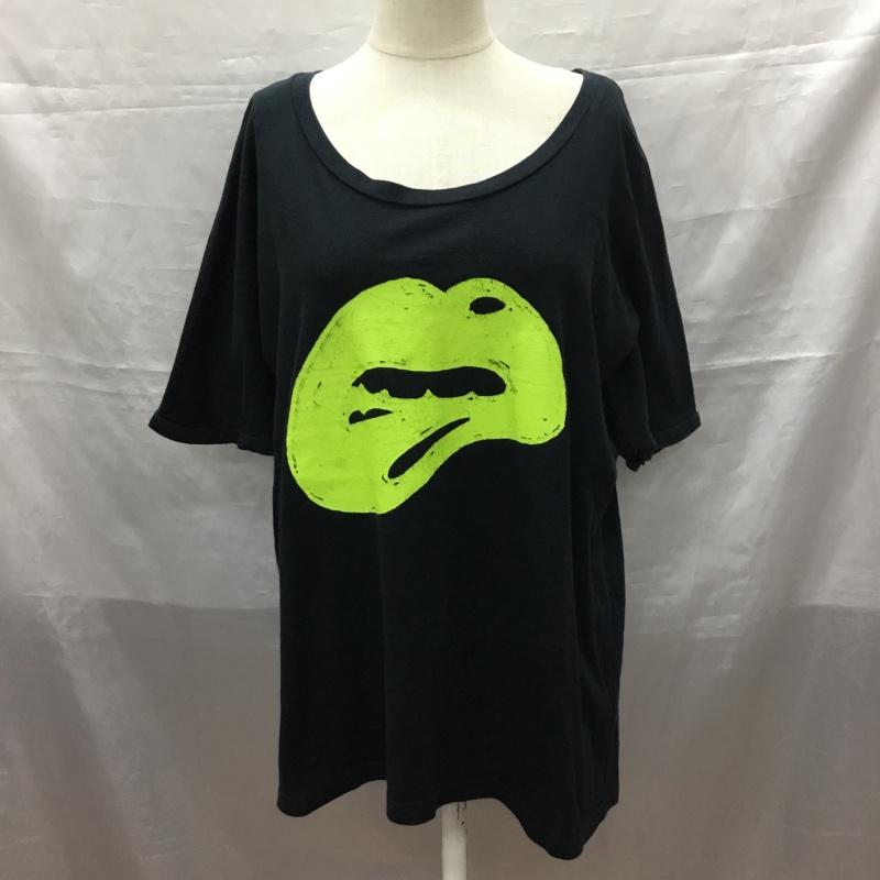 スライ SLY Tシャツ 半袖 半袖カットソー プリントTシャツ クルーネックカットソー プリント 黒 / ブラック / レディース USED 古着 中古 10118456