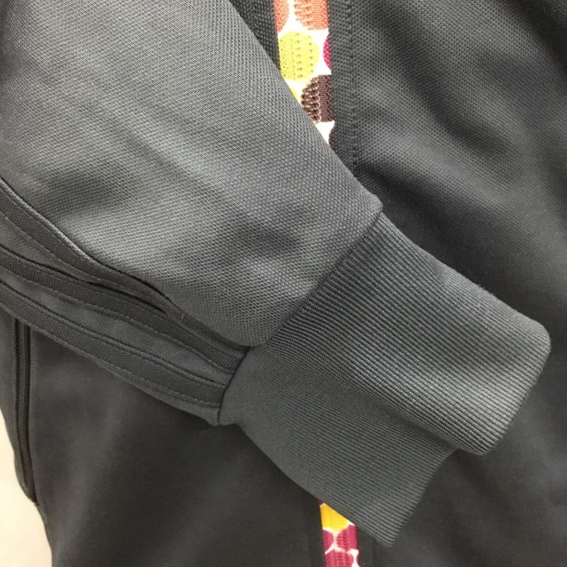 アディダス adidas ジャケット、上着 ジャンパー、ブルゾン E07980 トラックジャケット トレーニングウェア スポーツウェア M ロゴ、文字 黒 / ブラック / メンズ USED 古着 中古 10120990