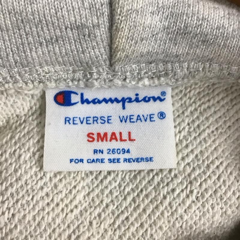 チャンピオン Champion パーカー 長袖 c8-h104 ジップパーカー スウェットパーカー S 無地 灰 / グレー / メンズ USED 古着 中古 10131370