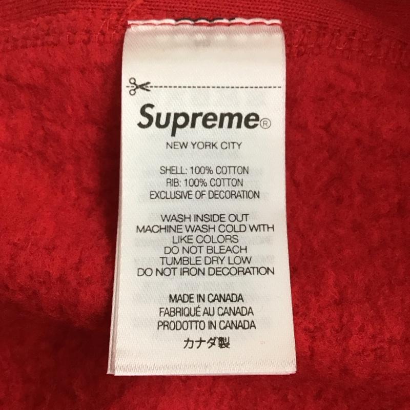 シュプリーム Supreme パーカー 長袖 23AW raisedscripthoodedsweatshirt 長袖パーカー プルオーバーパーカー L ロゴ、文字 赤 / レッド / メンズ USED 古着 中古 10115141