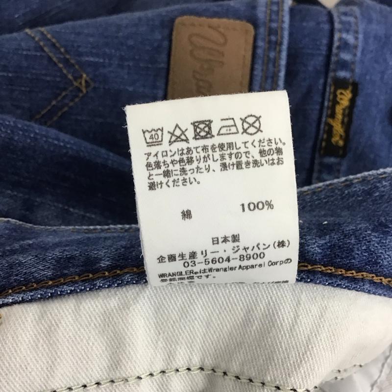ラングラー Wrangler パンツ デニム、ジーンズ デニムパンツ ワイドパンツ カジュアルパンツ M 無地 インディゴ / インディゴ /  メンズ USED 古着 中古 10126390