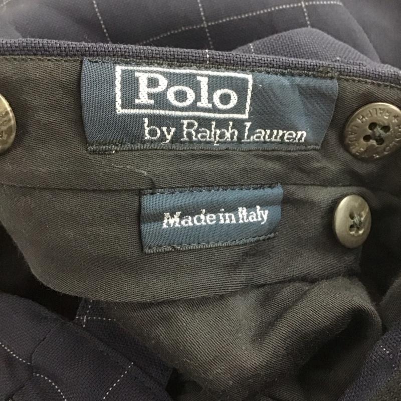 ポロバイラルフローレン Polo by RALPH LAUREN パンツ スラックス 34インチ 総柄 紺 / ネイビー / メンズ USED 古着 中古 10138184