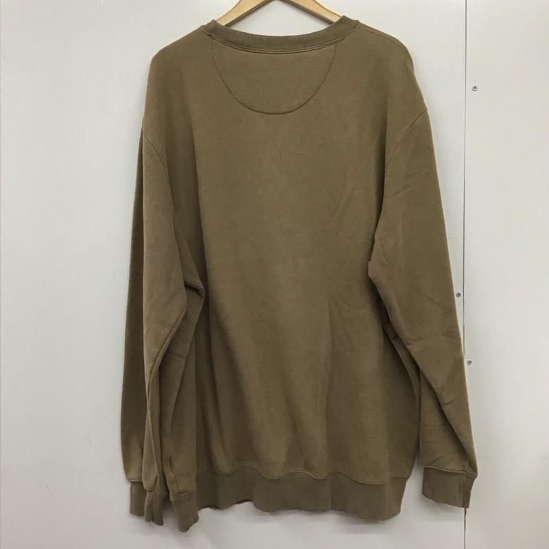 古着 USED トレーナー 長袖 長袖スウェット クルーネックカットソー トレーナー XXL 無地 ベージュ / ベージュ / メンズ USED 古着 中古 10132377