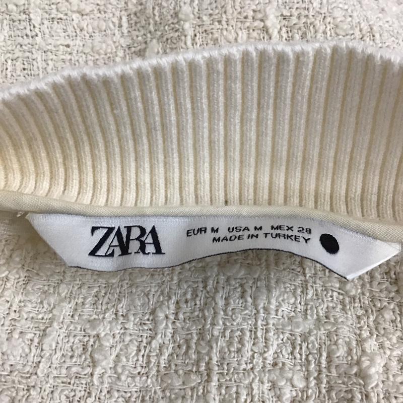 ザラ ZARA ベスト ベスト 7563 042 712 Vネック M 無地 アイボリー / アイボリー / レディース USED 古着 中古 10117684