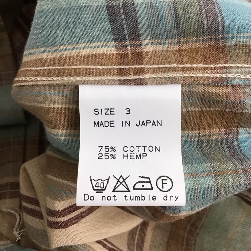 マーカウェア markaware シャツ、ブラウス 半袖 半袖シャツ チェックシャツ ボタンダウンシャツ 3 チェック マルチカラー / マルチカラー / メンズ USED 古着 中古 10111645