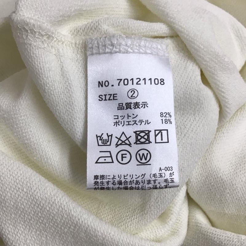 ココ ディール COCO DEAL Tシャツ 長袖 70121108 サイドスリット フォトプリント 2 プリント 白 / ホワイト / レディース USED 古着 中古 10115091
