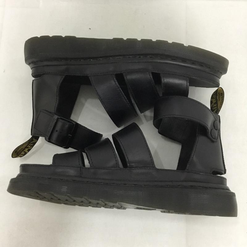 ドクターマーチン Dr.Martens サンダル サンダル WY004 レザー UK5 US:7 ロゴ、文字 黒 / ブラック / レディース USED 古着 中古 10139221
