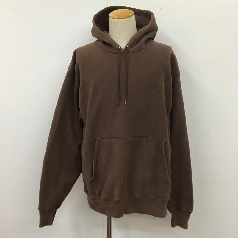 チャンピオン Champion パーカー 長袖 長袖パーカー フード付きパーカー プリントスウェット トレーナー 無地 茶 / ブラウン / メンズ USED 古着 中古 10110393