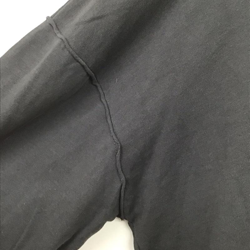 ザラ ZARA カットソー 長袖 長袖カットソー プリントカットソー クルーネック M 無地 灰 / グレー / メンズ USED 古着 中古 10138740