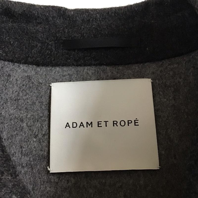 アダムエロペ ADAM ET ROPE コート コート一般 GMO-1608-B ロング丈 M 無地 ダークグレー / ダークグレー / メンズ USED 古着 中古 10118814