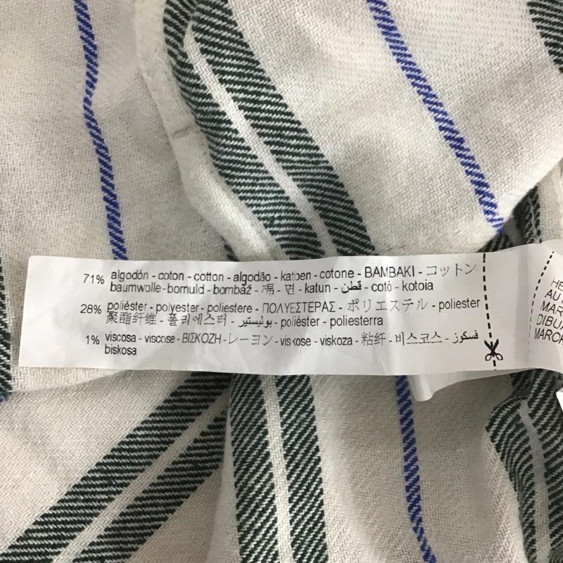 ザラ ZARA シャツ、ブラウス 半袖 半袖シャツ カラーシャツ 半袖カットソー ストライプシャツ L ストライプ マルチカラー / マルチカラー /  メンズ USED 古着 中古 10110398