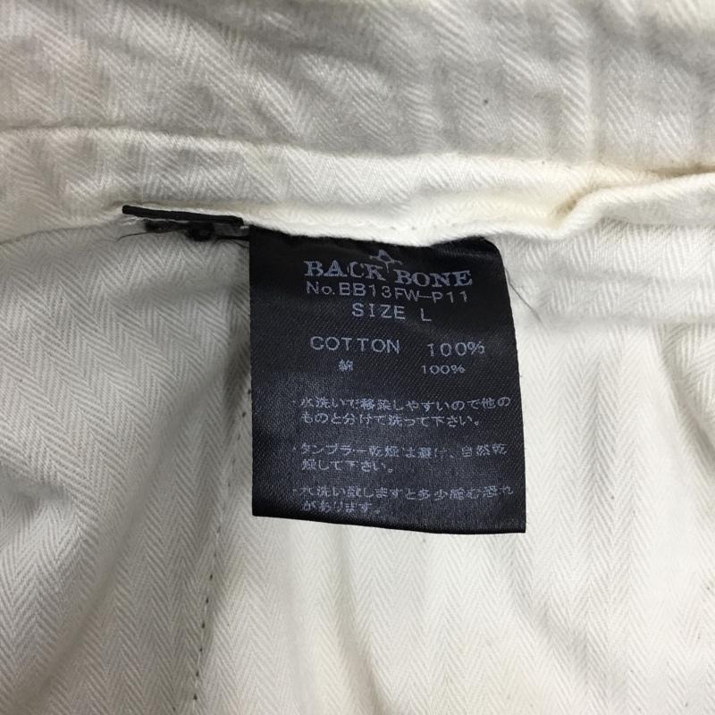 バックボーン BACK BONE パンツ チノパン BB13FW-P11 コットン タック入り L 無地 カーキ / カーキ / メンズ USED 古着 中古 10119176