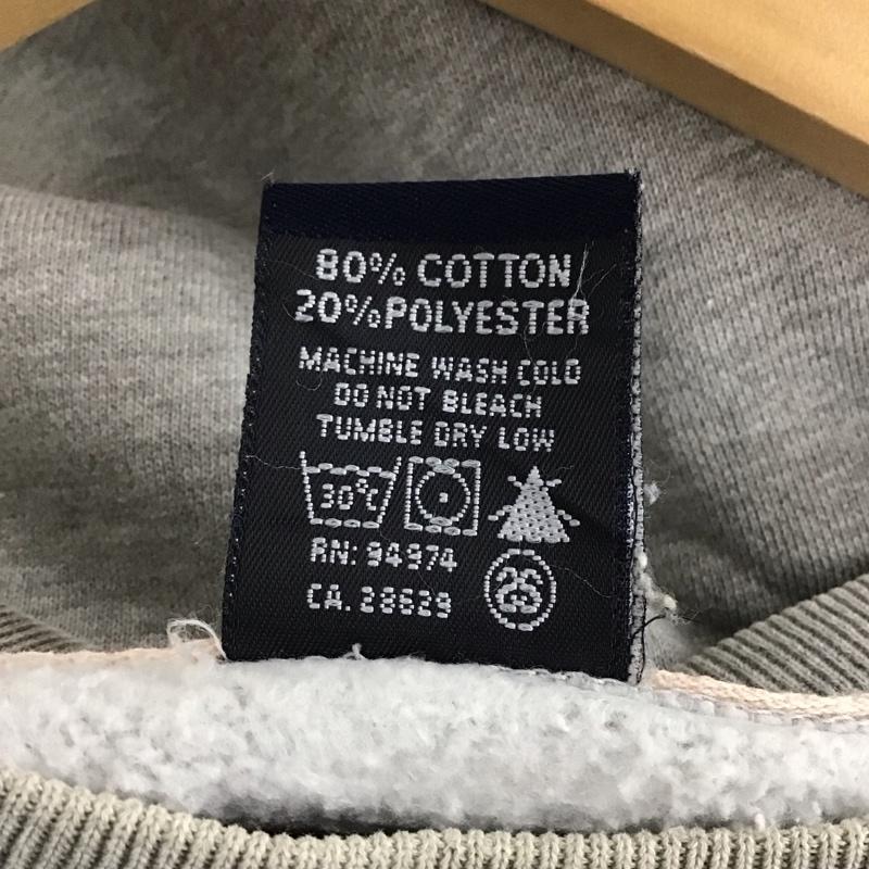 ステューシー STUSSY トレーナー 長袖 長袖トレーナー スウェット クルーネック プルオーバー XL ロゴ、文字 灰 / グレー / メンズ USED 古着 中古 10143202