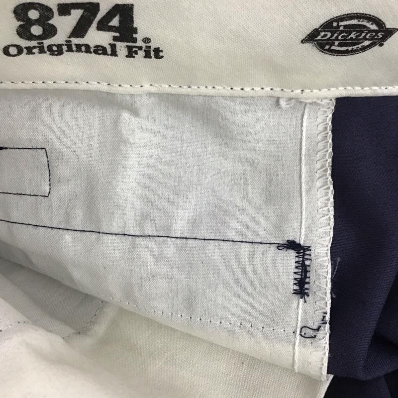 ディッキーズ Dickies パンツ ワークパンツ、ペインターパンツ ワークパンツ ワイドパンツ カジュアルパンツ 38 無地 紺 / ネイビー / メンズ USED 古着 中古 10130515