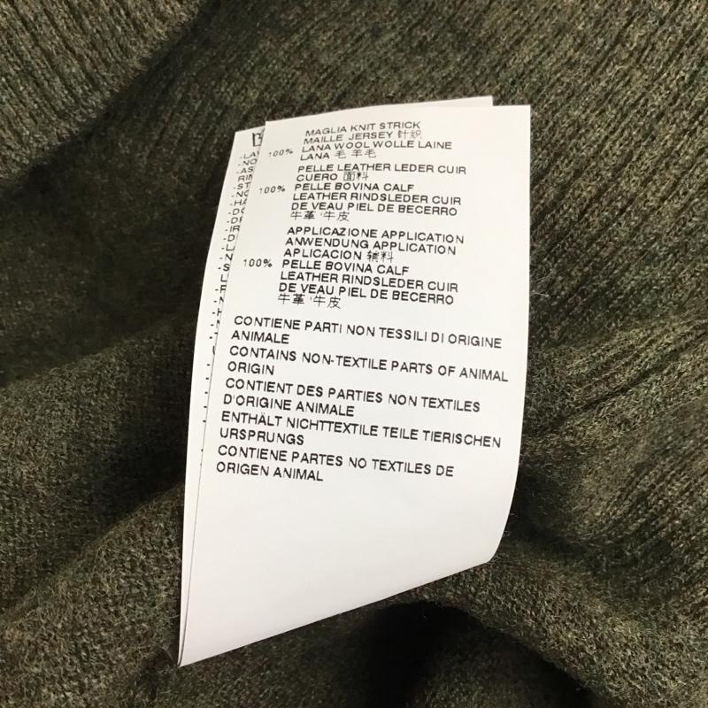メゾン マルジェラ Maison Margiela ニット、セーター 長袖 長袖ニットカットソー クルーネック セーター M 無地 カーキ / カーキ / メンズ USED 古着 中古 10130545