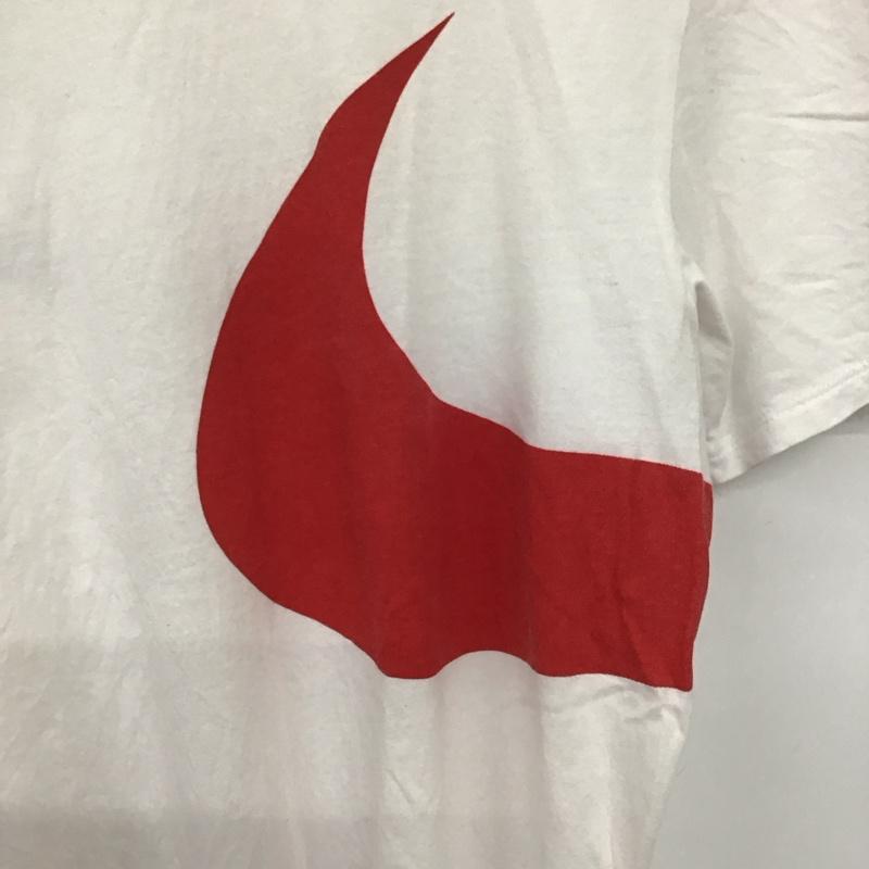 ナイキ NIKE Tシャツ 半袖 805002-410 半袖カットソー プリントTシャツ クルーネックカットソー L プリント 白 / ホワイト / メンズ USED 古着 中古 10137292