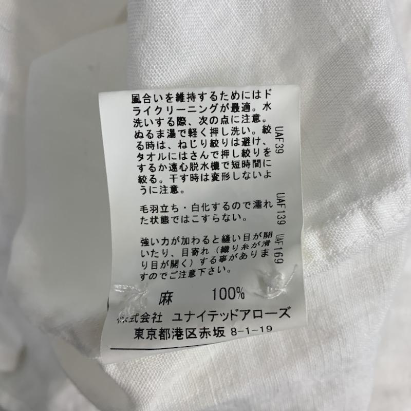 グリーンレーベルリラクシング green label relaxing シャツ、ブラウス 半袖 L 無地 白 / ホワイト / メンズ USED 古着 中古 10039241