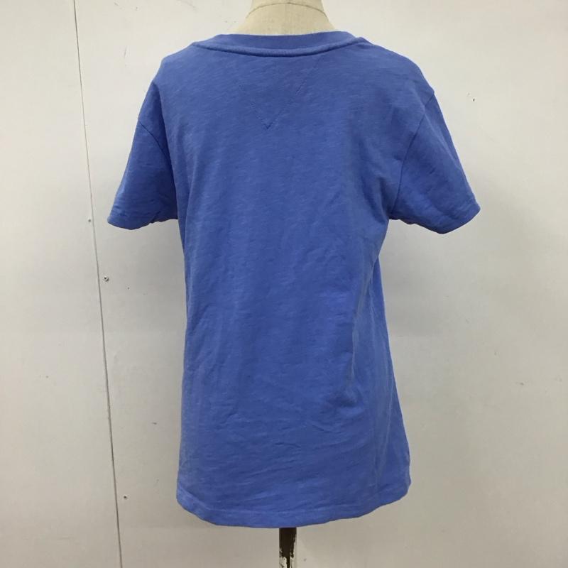 トミー ジーンズ TOMMY JEANS Tシャツ 半袖 クルーネック XS ロゴ、文字 青 / ブルー / レディース USED 古着 中古 10123066