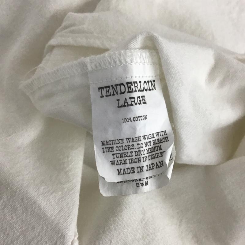 テンダーロイン TENDERLOIN シャツ、ブラウス 半袖 半袖シャツ 無地シャツ ポケットシャツ ボタンダウンシャツ L 無地 白 / ホワイト / メンズ USED 古着 中古 10138751