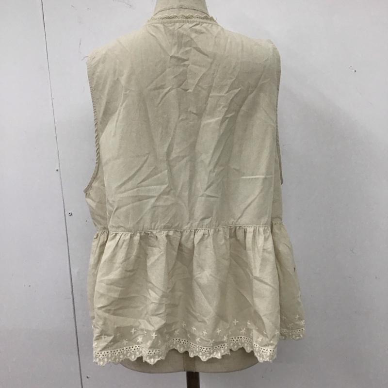 サマンサモスモス Samansa Mos2 カットソー 半袖 ノースリーブカットソー FREE 無地 ベージュ / ベージュ / レディース USED 古着 中古 10123159