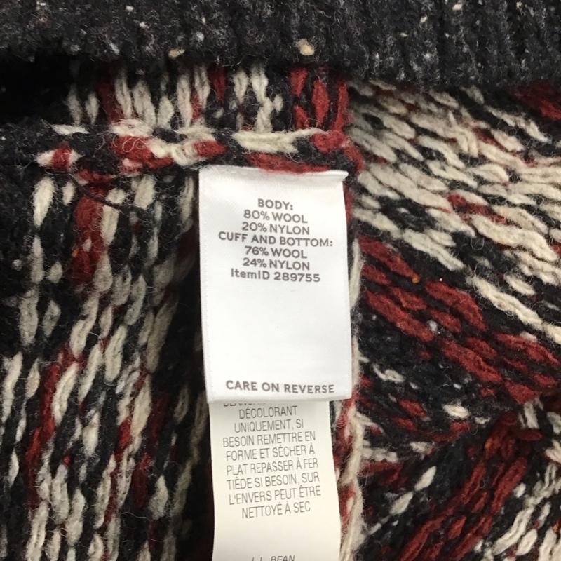 エルエルビーン L.L.Bean ニット、セーター 長袖 長袖ニットカットソー ニット セーター クルーネックニット M 総柄 マルチカラー / マルチカラー / メンズ USED 古着 中古 10112594