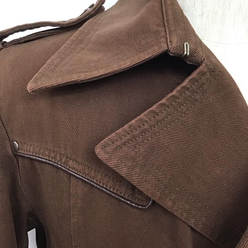 ニックアシュレイ NICKASHLEY コート トレンチコート 8EN03-729-59 L 無地 茶 / ブラウン / メンズ USED 古着 中古 10111570
