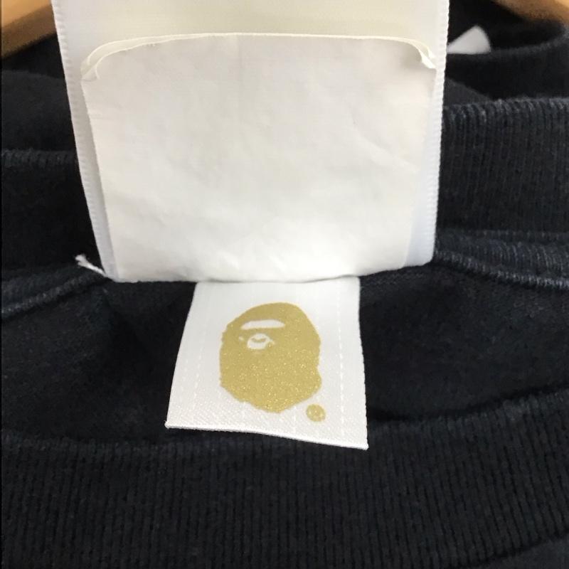 アベイシングエイプ A BATHING APE Tシャツ 半袖 XL 無地 黒 / ブラック / メンズ USED 古着 中古 10134974
