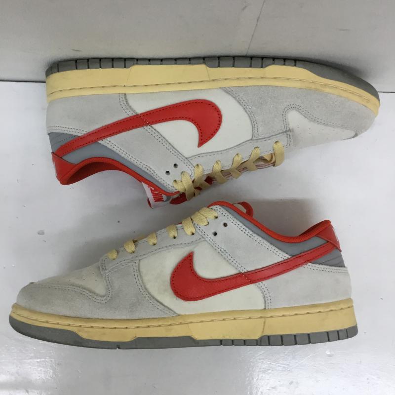 ナイキ NIKE スニーカー スニーカー Dunk Low Athletic Department Picante Red FJ5429-133 28.0cm ロゴ、文字 灰 / グレー / X ベージュ / ベージュ / X 橙 / オレンジ / メンズ USED 古着 中古 10137809