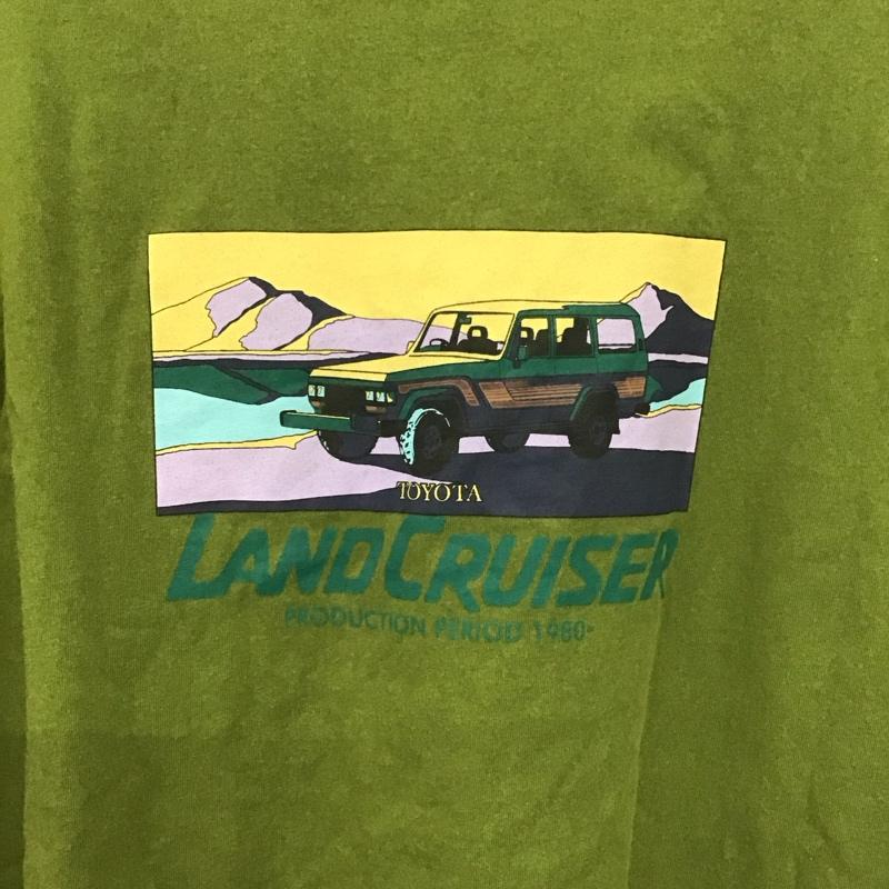 フリークスストア FREAK S STORE Tシャツ 半袖 半袖カットソー プリントTシャツ クルーネックカットソー L ロゴ、文字 カーキ / カーキ / メンズ USED 古着 中古 10138444