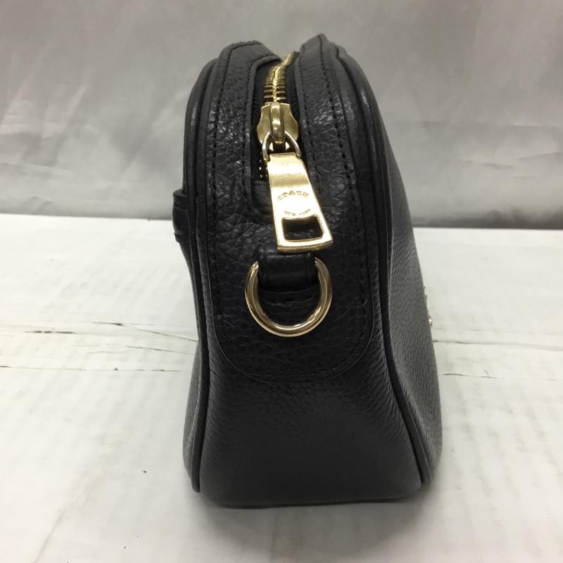コーチ COACH ショルダーバッグ ショルダーバッグ F25922 レザー チェーン ロゴ、文字 紺 / ネイビー / X 金 / ゴールド / レディース USED 古着 中古 10117645