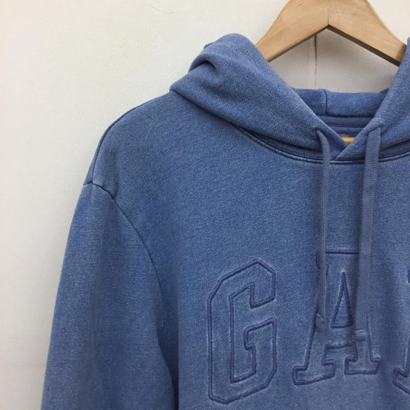ギャップ GAP パーカー 長袖 GAP パーカー S/440465-00 L ロゴ、文字 インディゴ / インディゴ / メンズ USED 古着 中古 10128211