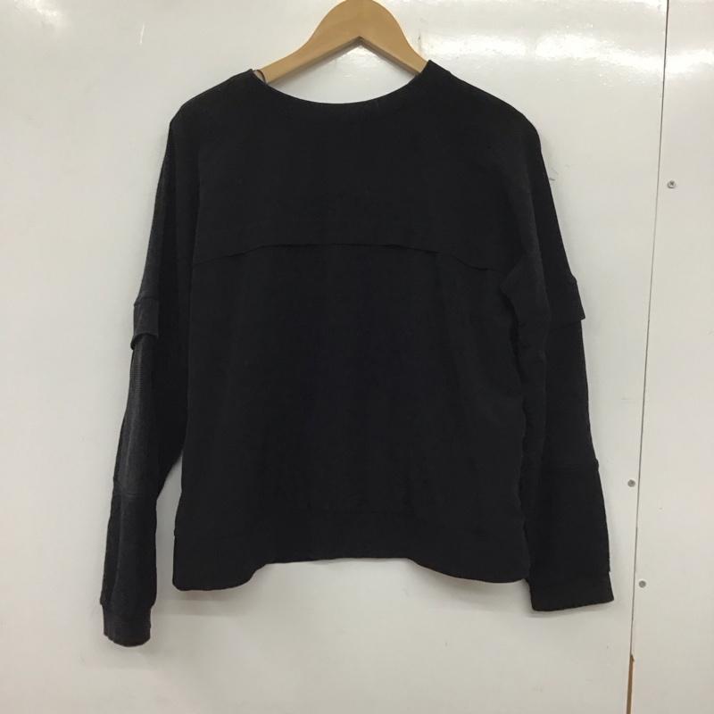 ザラ ZARA TRAFALUC カットソー 長袖 長袖カットソー 無地カットソー クルーネック S 無地 黒 / ブラック / レディース USED 古着 中古 10136460