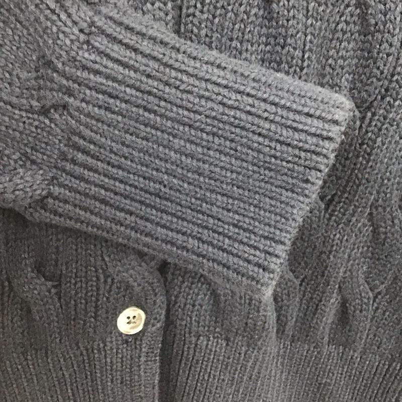 ポロラルフローレン POLO RALPH LAUREN カーディガン 長袖 長袖ニットカーディガン 前ボタン ノーカラー S 無地 紺 / ネイビー / レディース USED 古着 中古 10135105