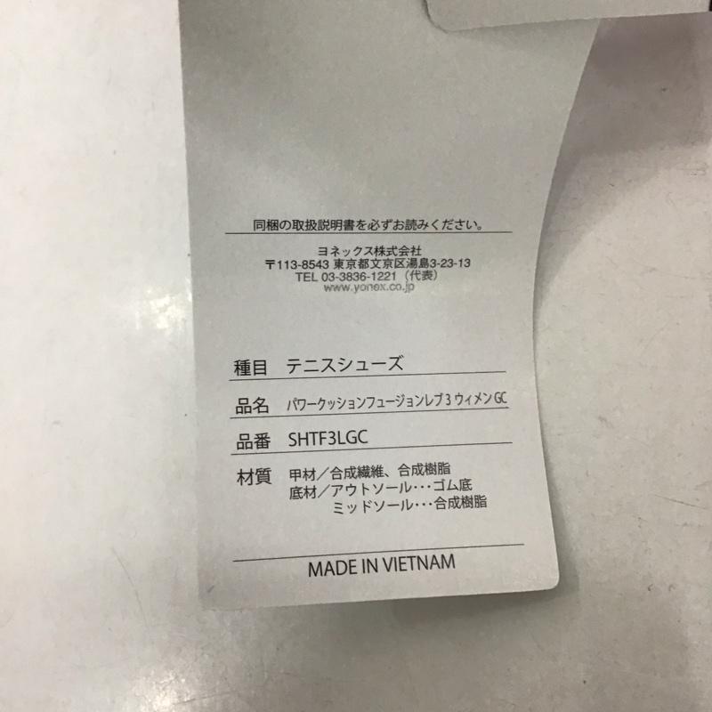 ヨネックス YONEX カジュアルシューズ カジュアルシューズ テニスシューズ パワークッションフュージョンレブ3ウィメンGC SHTF3LGC 24.5cm 無地 桃 / ピンク / レディース USED 古着 中古 10125941