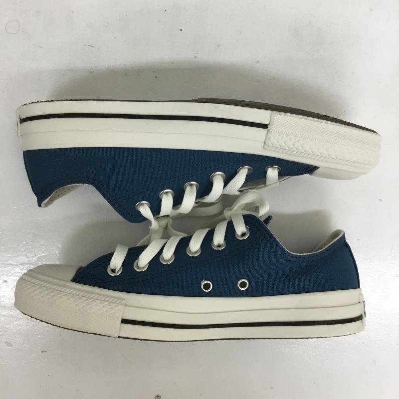 コンバース CONVERSE スニーカー スニーカー 1SC767 ローカットスニーカー 24.5cm 無地 青 / ブルー / X 白 / ホワイト / レディース USED 古着 中古 10130253