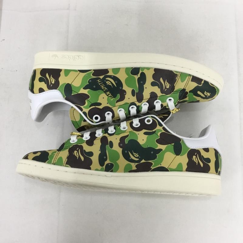 アディダス adidas スニーカー スニーカー IG8949 STAN SMITH BAPE A BATHING APE 30th Anniversary 26.5 箱有 26.5cm カモフラージュ柄・迷彩 マルチカラー / マルチカラー / メンズ USED 古着 中古 10137843