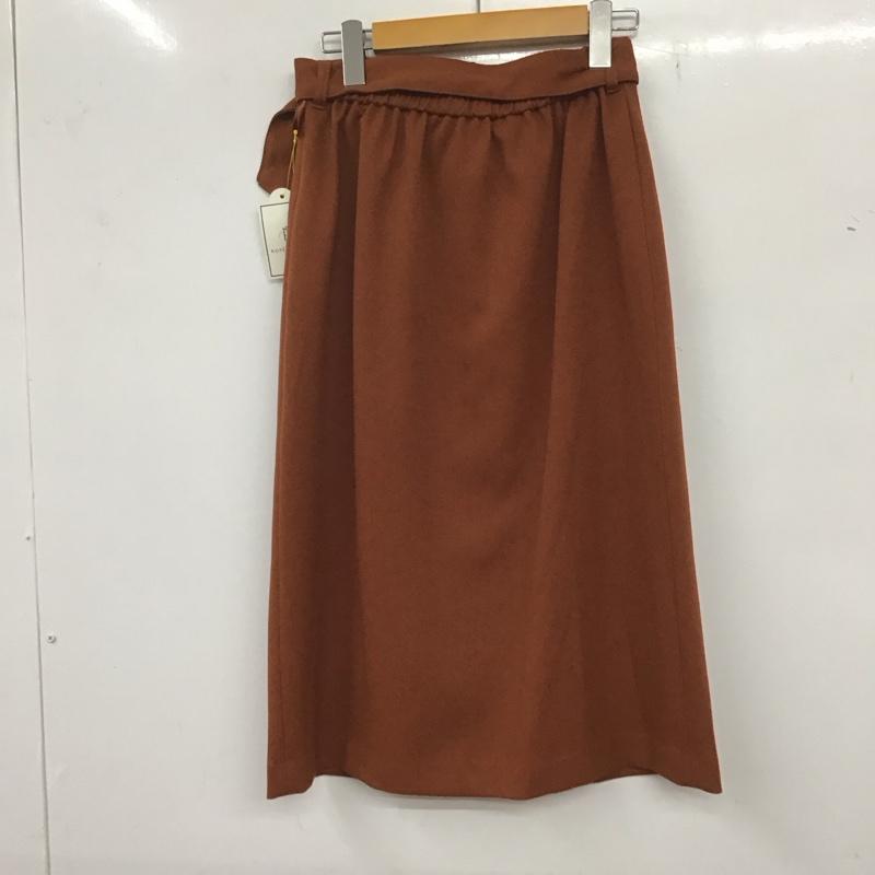 ロペピクニック ROPE PICNIC スカート ひざ丈スカート 36 無地 茶 / ブラウン / レディース USED 古着 中古 10136941