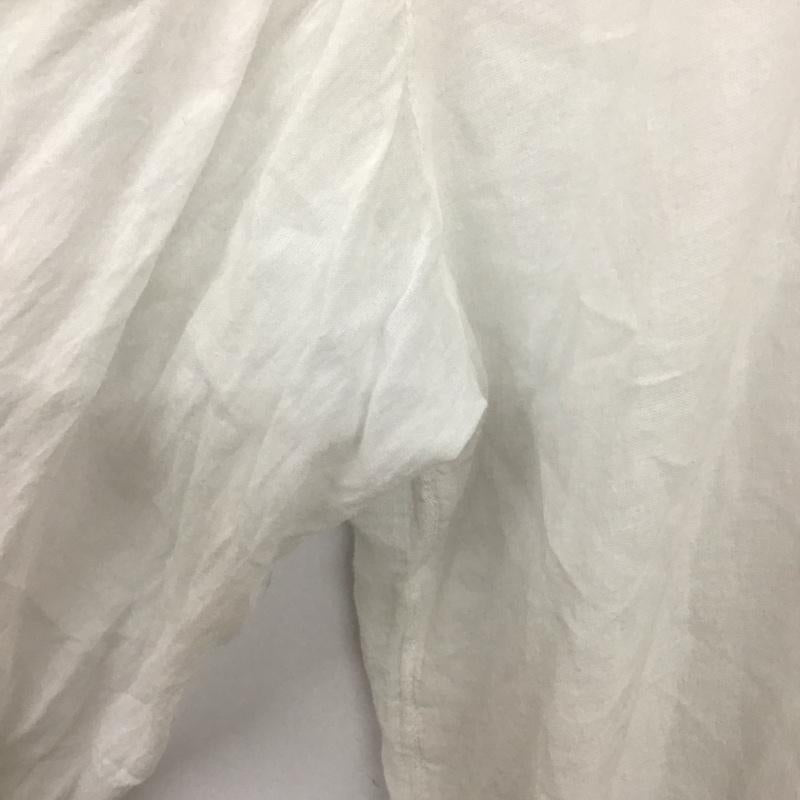 フリークスストア FREAK S STORE シャツ、ブラウス 長袖 長袖シャツ ノーカラーシャツ パフスリーブ FREE 無地 白 / ホワイト / レディース USED 古着 中古 10135028