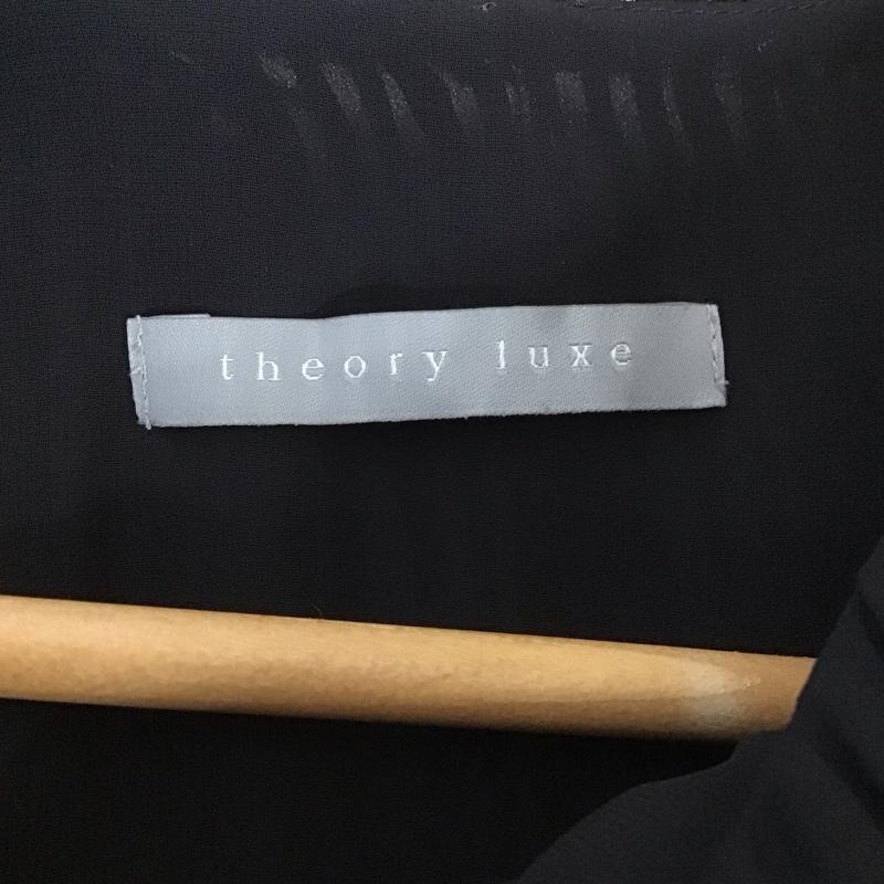 セオリーリュクス theory luxe ワンピース ひざ丈スカート 40 無地 黒 / ブラック / レディース USED 古着 中古 10129284