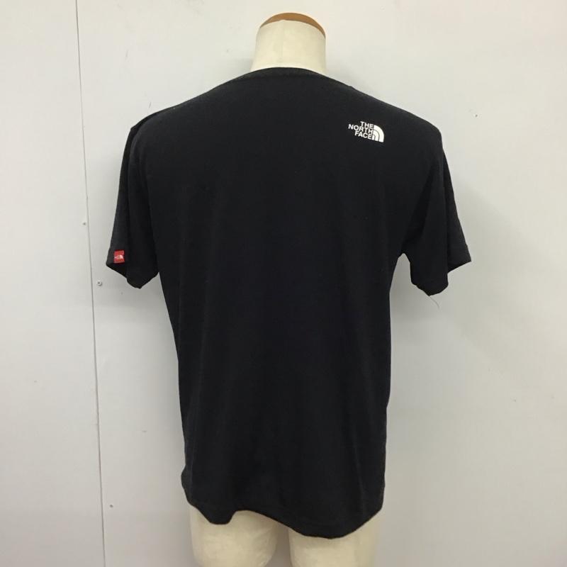 ザノースフェイス THE NORTH FACE Tシャツ 半袖 nt31622 S/SCAMOUFLALGT 半袖カットソー プリントTシャツ L ロゴ、文字 黒 / ブラック / メンズ USED 古着 中古 10115401
