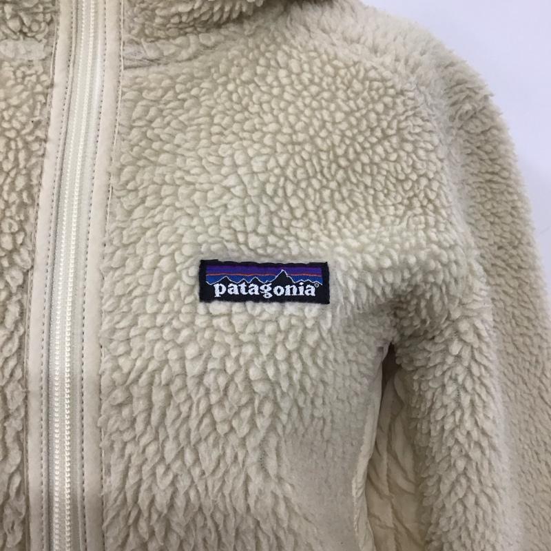 パタゴニア patagonia ジャケット、上着 ジャケット、ブレザー 23100F0 フリース フード レトロ XS ロゴ、文字 アイボリー / アイボリー / レディース USED 古着 中古 10109047