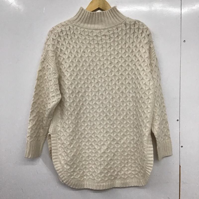 ビームス ハート BEAMS HEART ニット、セーター 長袖 無地 オフホワイト / オフホワイト / レディース USED 古着 中古 10137390
