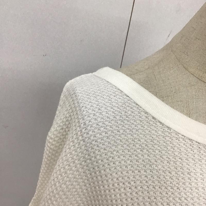 レイビームス Ray BEAMS Tシャツ 半袖 半袖カットソー ワッフルカットソー クルーネックカットソー 無地 白 / ホワイト / レディース USED 古着 中古 10115918